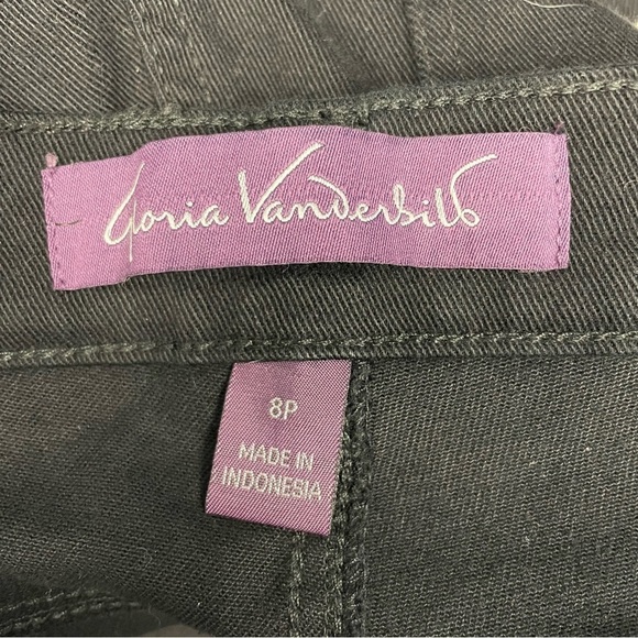 NWT Gloria Vanderbilt Amanda Original Slimming High Jeans Short Black Size 8P - Picture 6 of 8